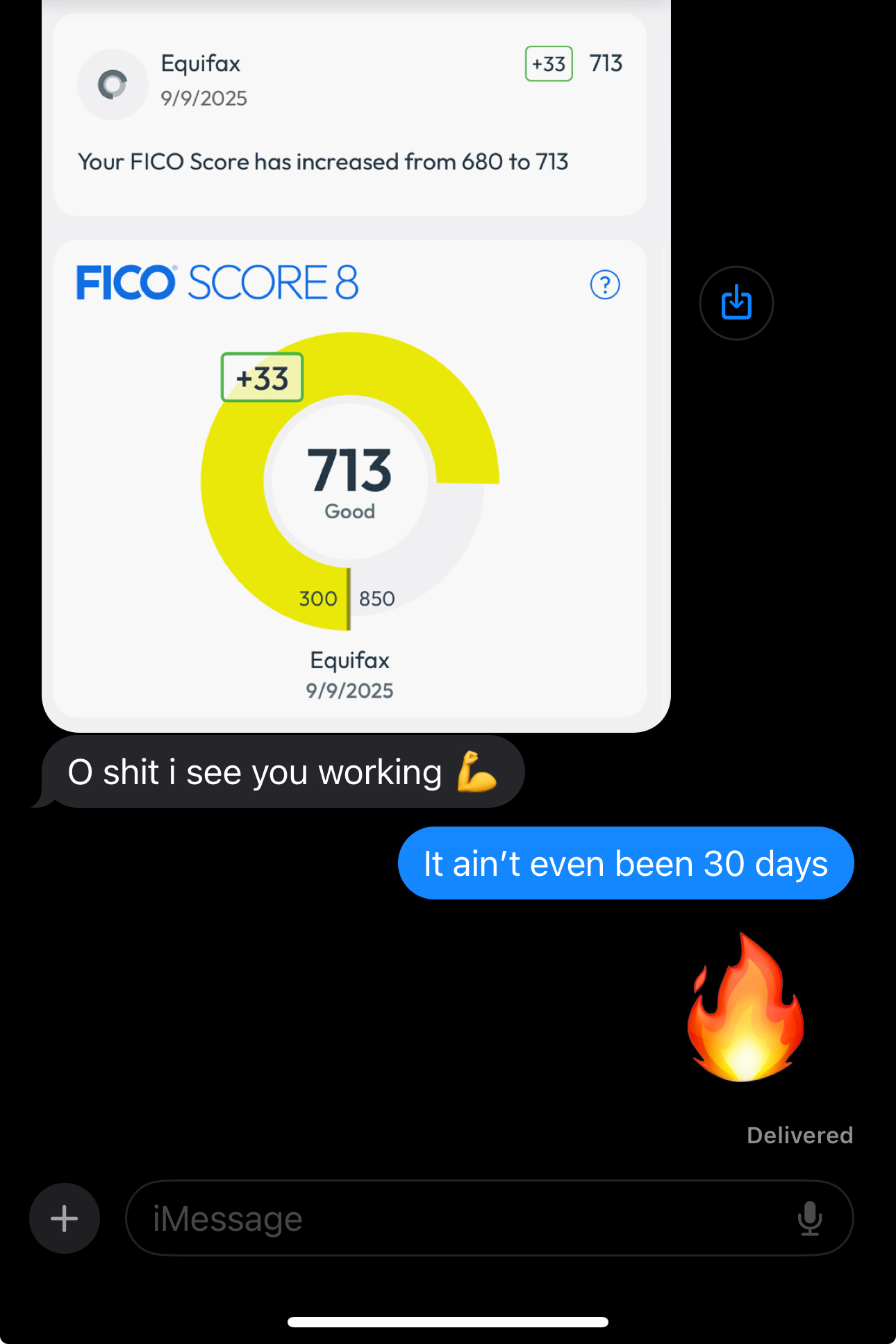 Real client win — 680 → 713 in under 30 days